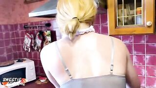 092 Maid Suck and Doggy Fuck in the Kitchen - Fox Cosplay Sweetie Fox