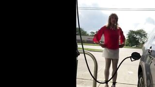 CD Gurl at the Gas Station 2