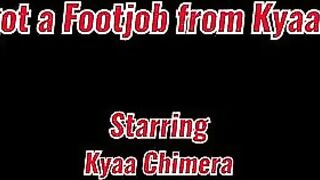 Fucked Feet - Kyaa Chimera - Finally got a Footjob