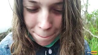 MihaNika69 in 114 I Jerking off my Guide in the Mountains - Public POV - Pulsating Cum Mouth