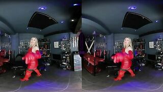 The English Mansion - Mistress Sidonia - Red Leather Submission - VR